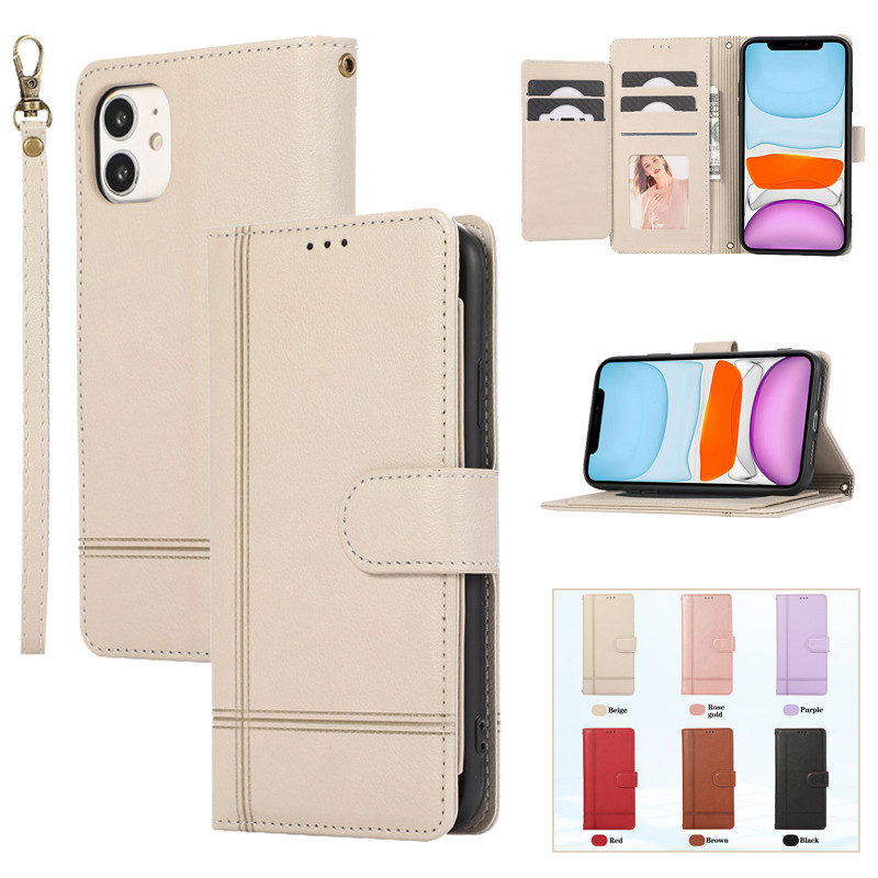 Casing For iPhone 16 15 Pro Max Plus Fashion PU Flip Leather