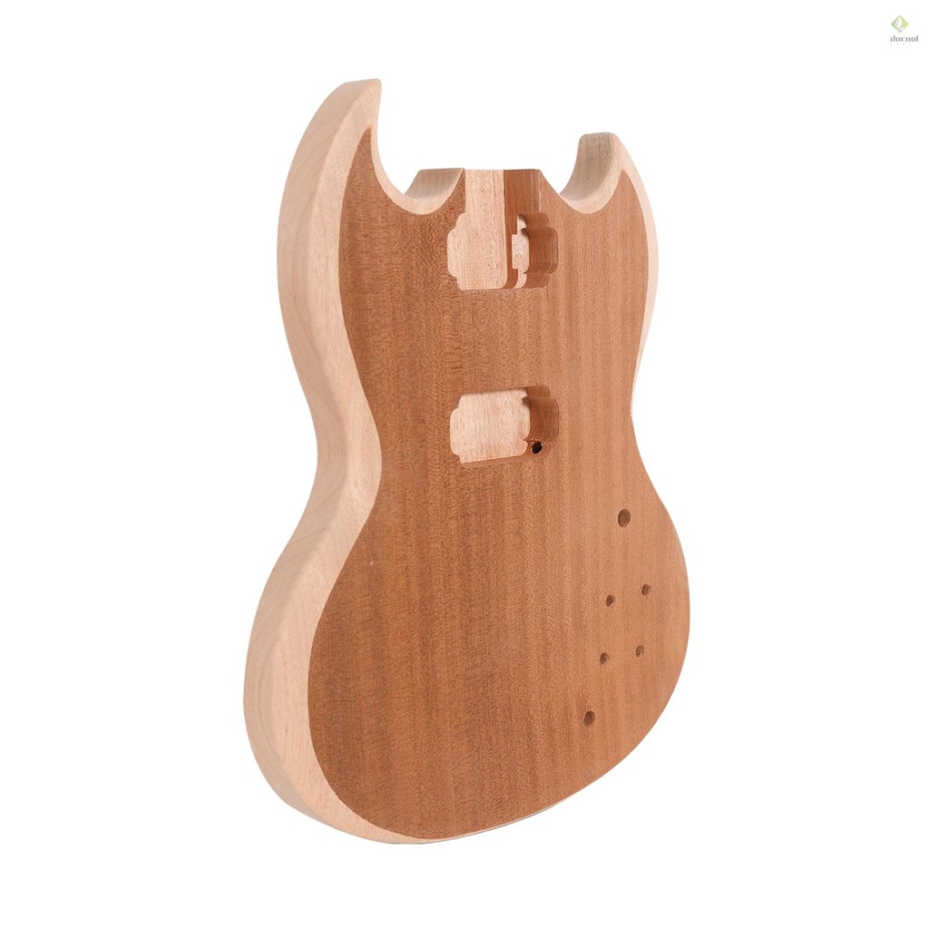 DIY Electric Guitar Unfinished Body Guitar Barrel Blank Wooden Guitar