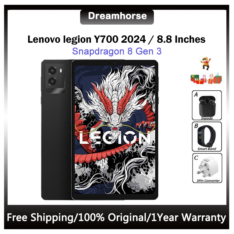 Ready Stock】Lenovo legion Y700 3rd 2024 Gaming Tablet 8.8 Inches