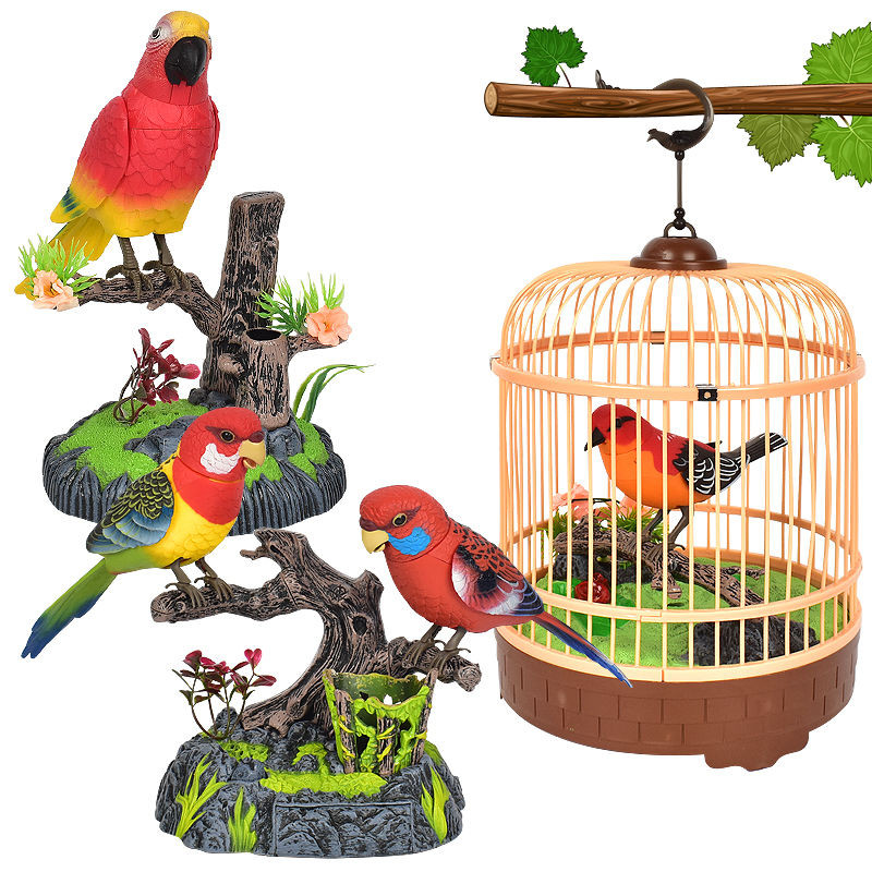 Western Knight Simulation Voice Control Bird Electric Sensor Parrot Can ... - Bird Cage Safety Sensors For Small Macaws And Amazon Parrots