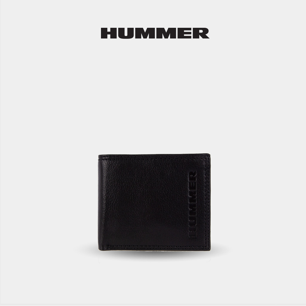Hummer Men's Bifold Leather Wallet Center Flap | Shopee Malaysia
