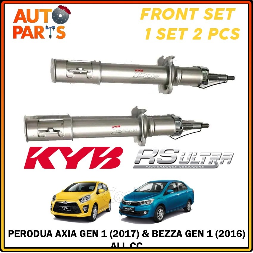PERODUA AXIA 2014 & BEZZA 2016 NEW DEPAN BELAKANG DAN SET ABSORBER KYB ...