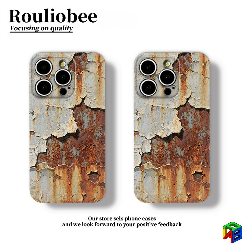 Rust industrial style, suitable for Apple 17/16/15 Promax 11/12/13Pro ...
