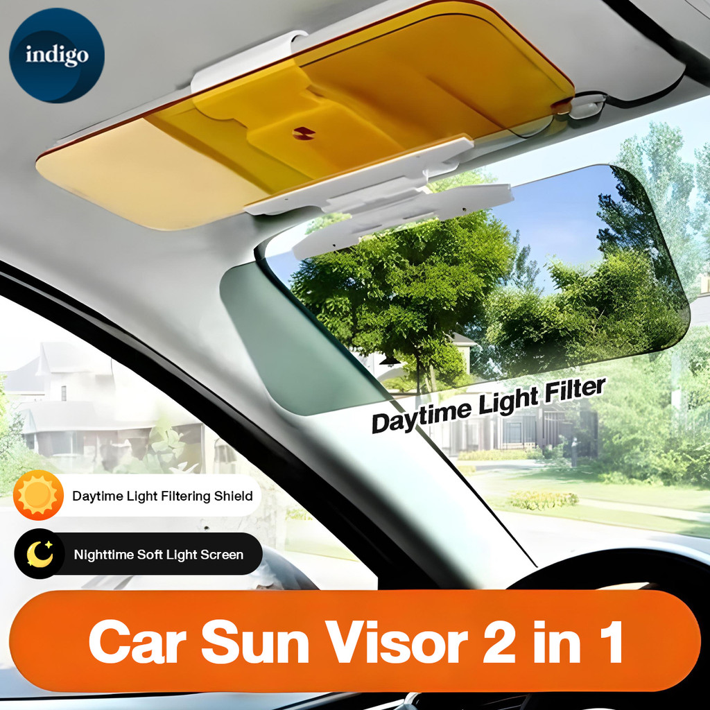Auto Anti Glare Polarized Visor Extender Sun Blocker Pelindung Matahari ...