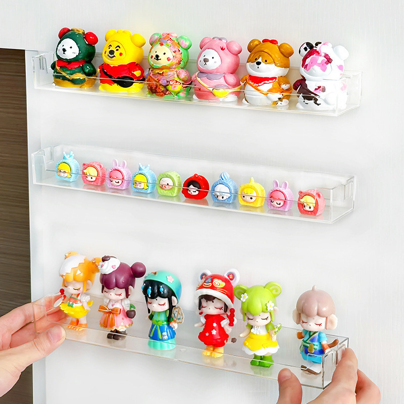 Wall Mounted Toy Display Rack Transparent Figures Showcase Acrylic ...