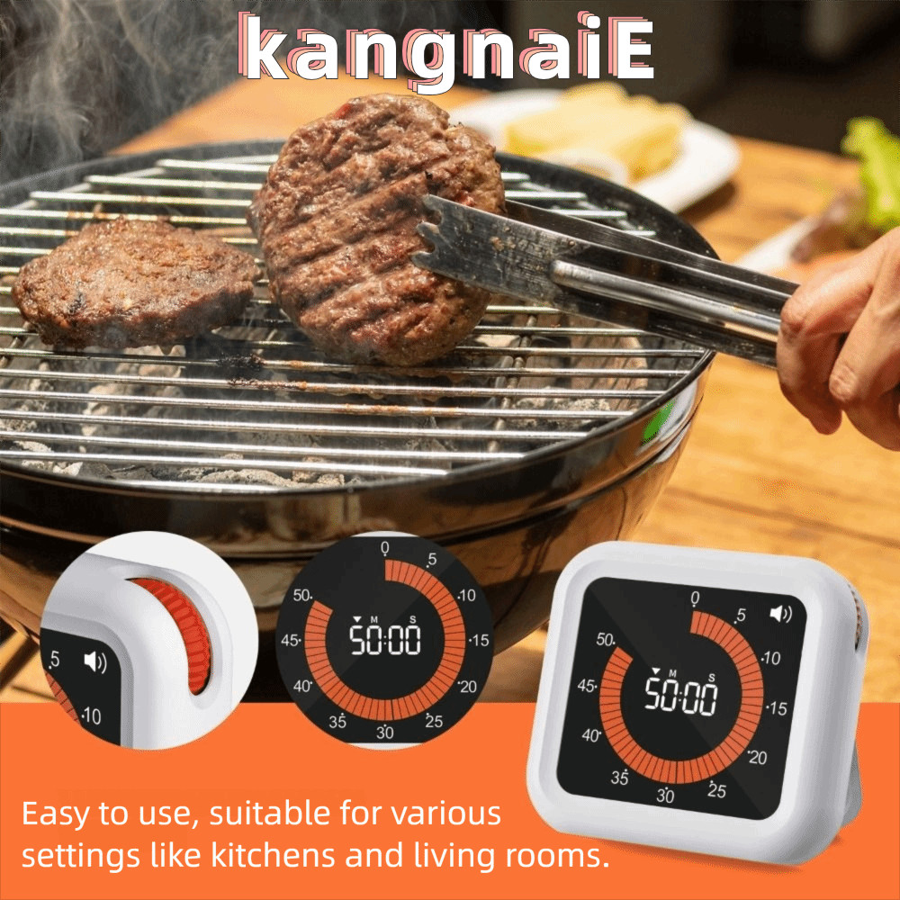 KANGNAI Countdown Timer, Easy to Read Digital Display Visual Digital ...