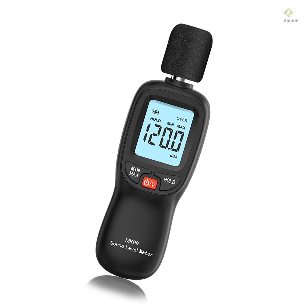 30-130dB(A) LCD Digital Sound Level Meter Noise Volume Measuring ...