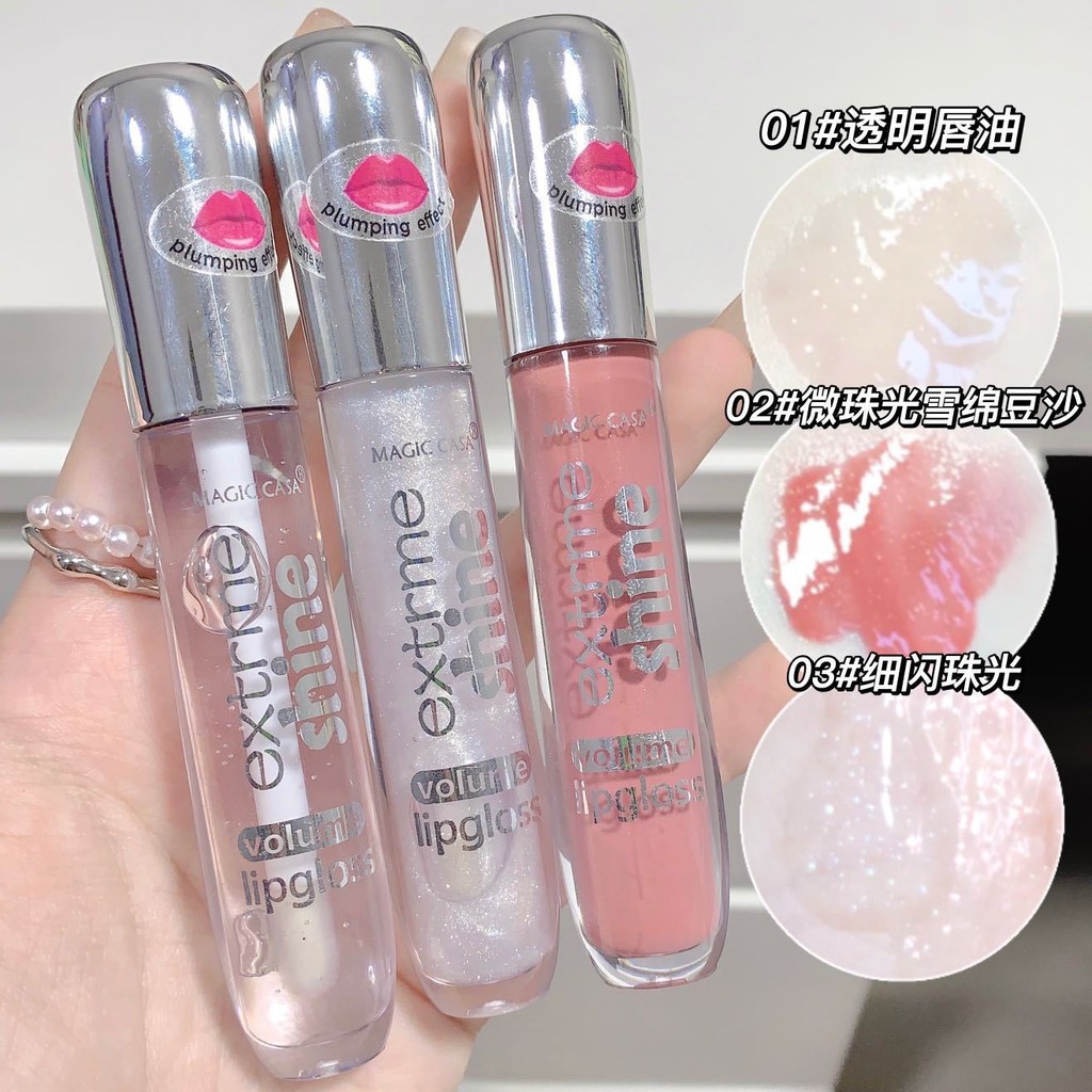 German MAGIC CA Lip Gloss Lutsinar Lip Glaze Warna Bibir Cecair Warna ...