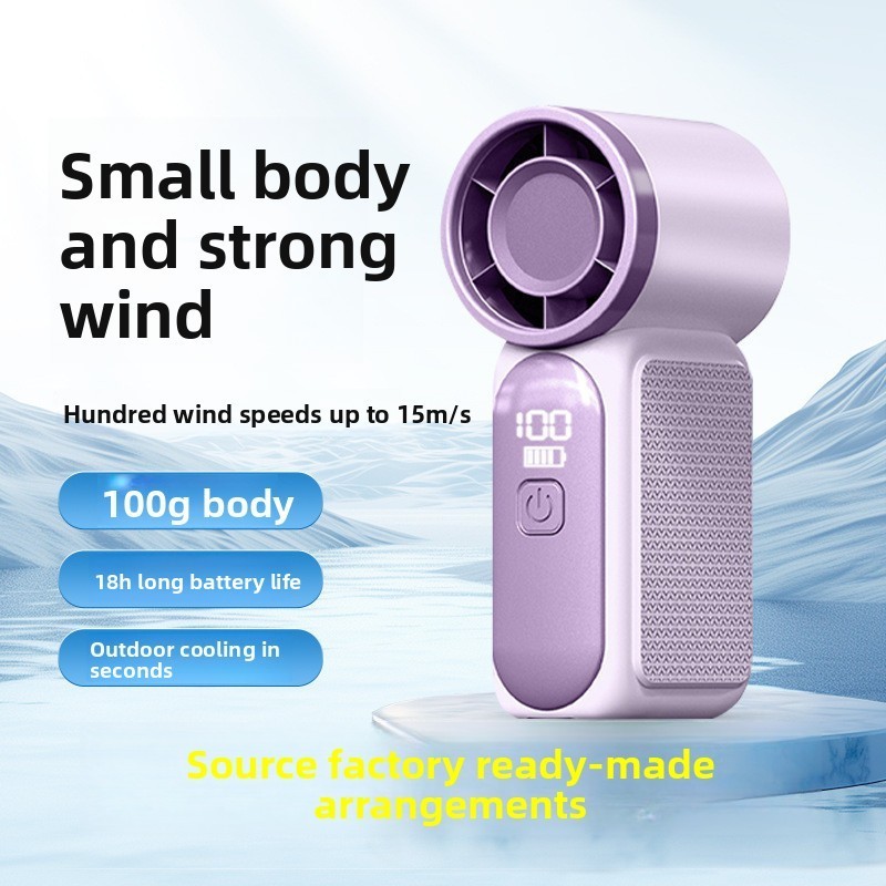 x688 High-Speed Mini Handheld Fan USB Charging Long Battery Life Turbo ...