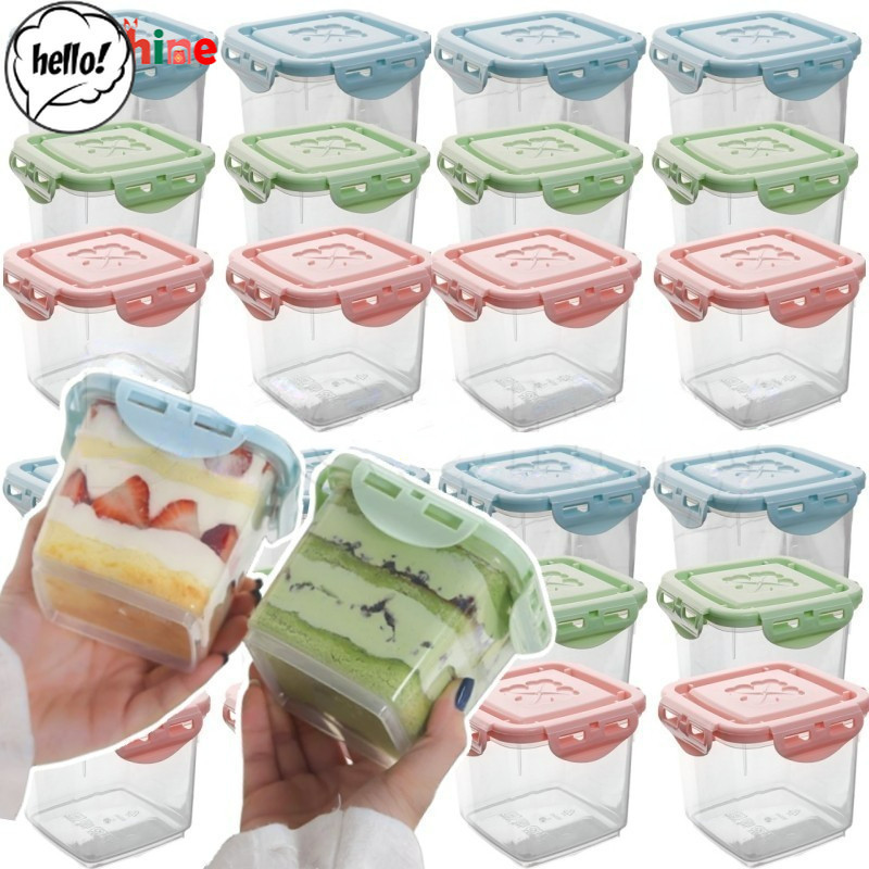 HL Square Ice Cream Cheese Cake Box Kitchen Keeping Fresh Food Lunch ...