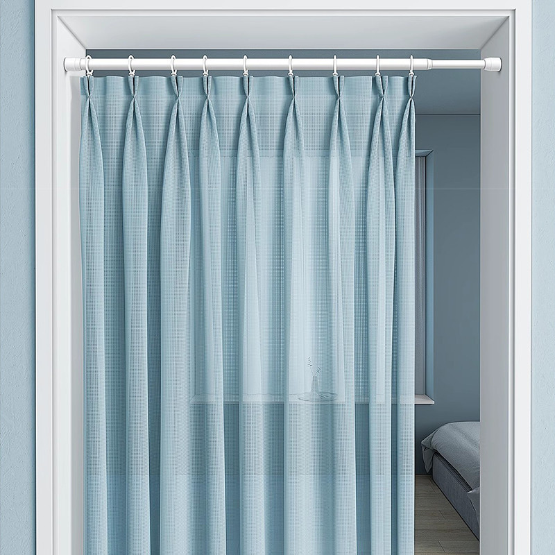 Multifunctional Curtain Rod No Punch Curtain Rod Adjustable Track ...