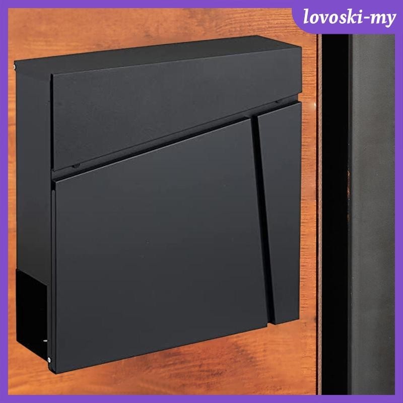 [LovoskiMY] Wall Mounted Mailbox Mail Insertion Modern Letterbox for Door Office Outdoor