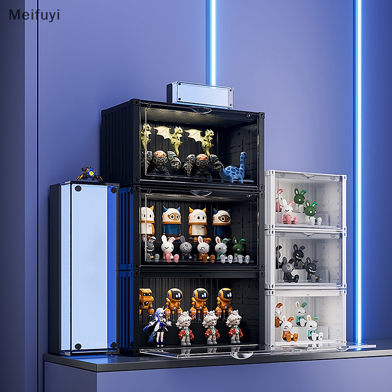 [Meifuyi] Container Blind Box Storage Box Acrylic Dustproof Cabinet ...