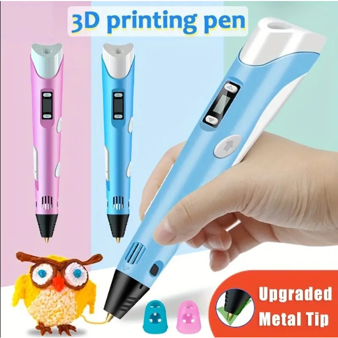 3D Printing Pen Free PLA Filament DIY Crafting Doodle Drawing 3D