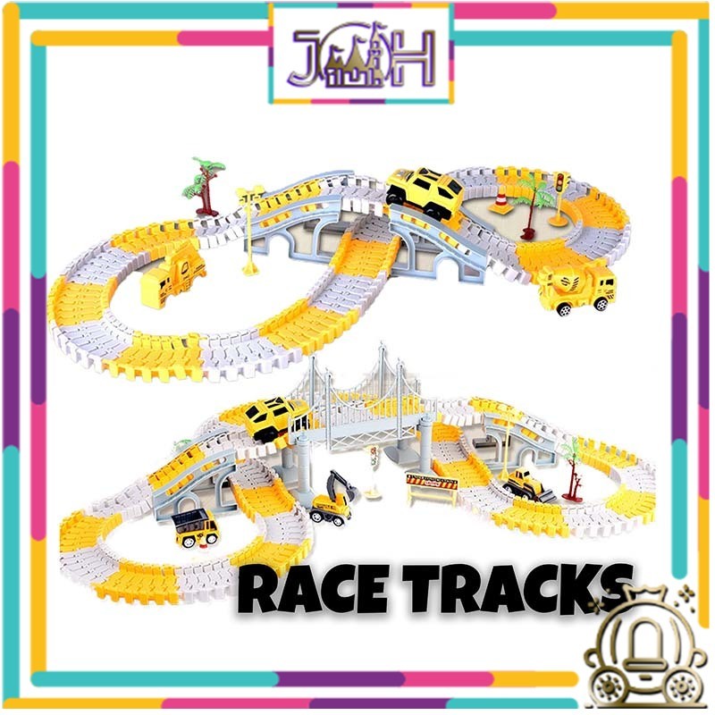 Kids Electric Rail Cars Toy DIY Assemble Small Train Track Puzzle Toy ...