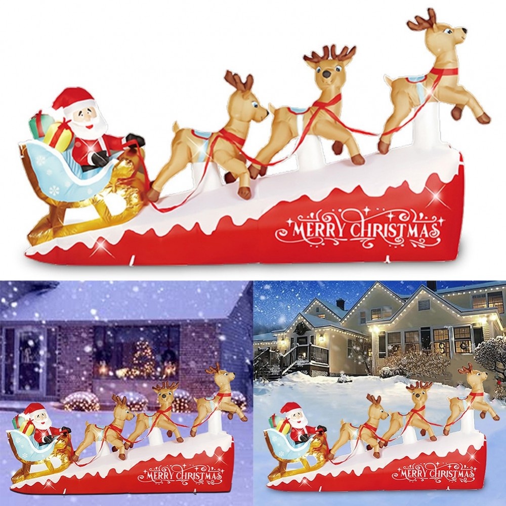 Outdoor Christmas Inflatable Model with Ropes and Stakes for Secure ...