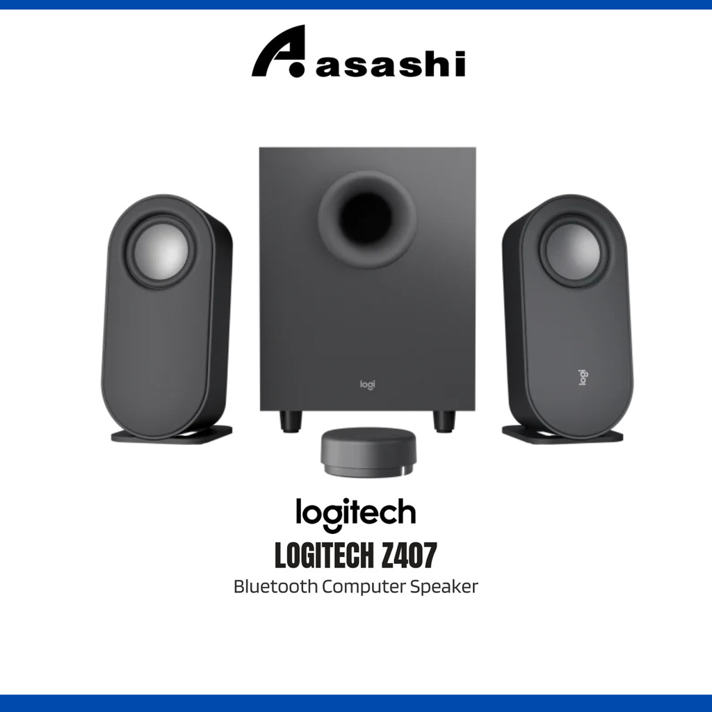 Logitech Z407 BLUETOOTH COMPUTER SPEAKERS WITH SUBWOOFER AND WIRELESS ...