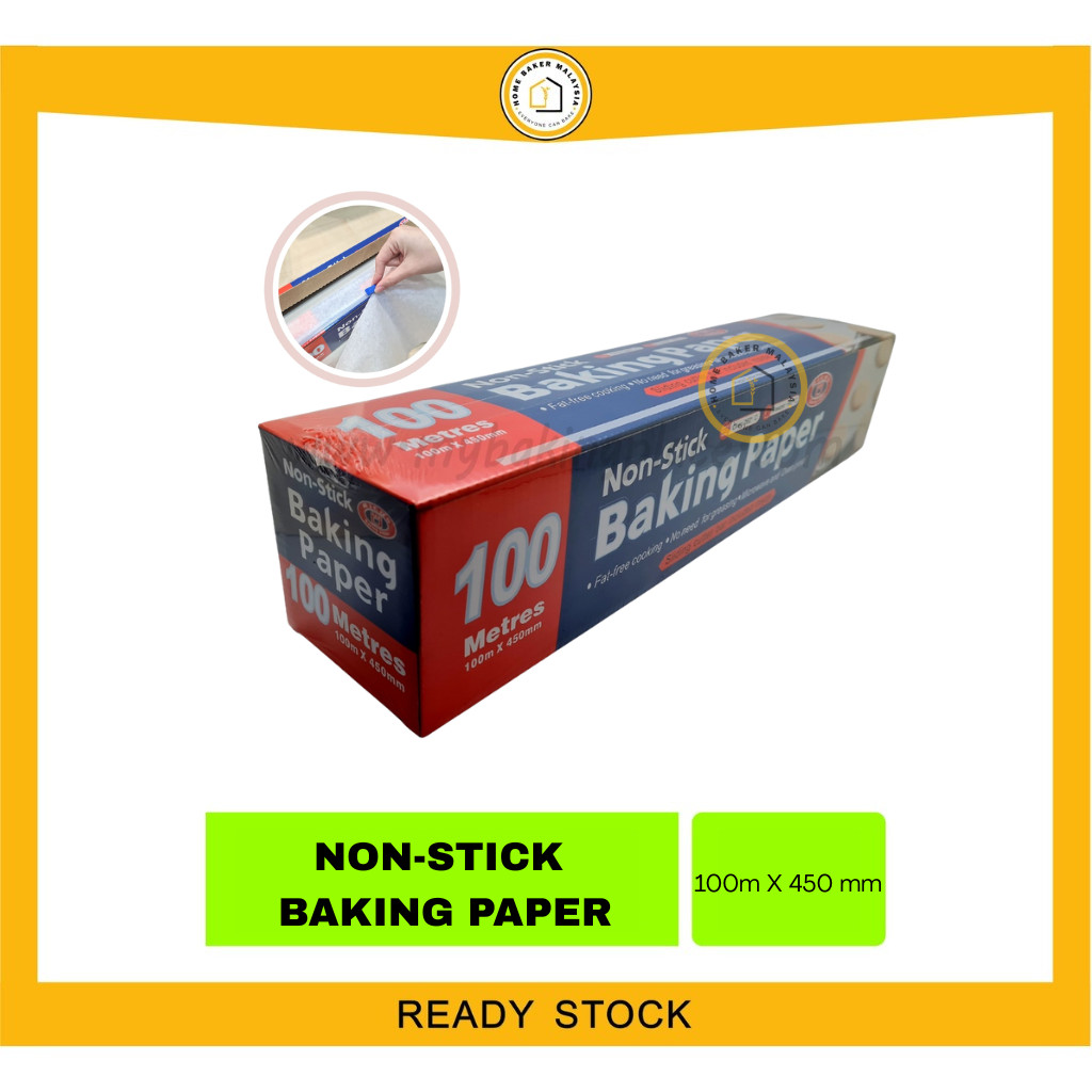 RICO'S NON-STICK BAKING PAPER / KERTAS MINYAK 100M - HOME BAKER ...