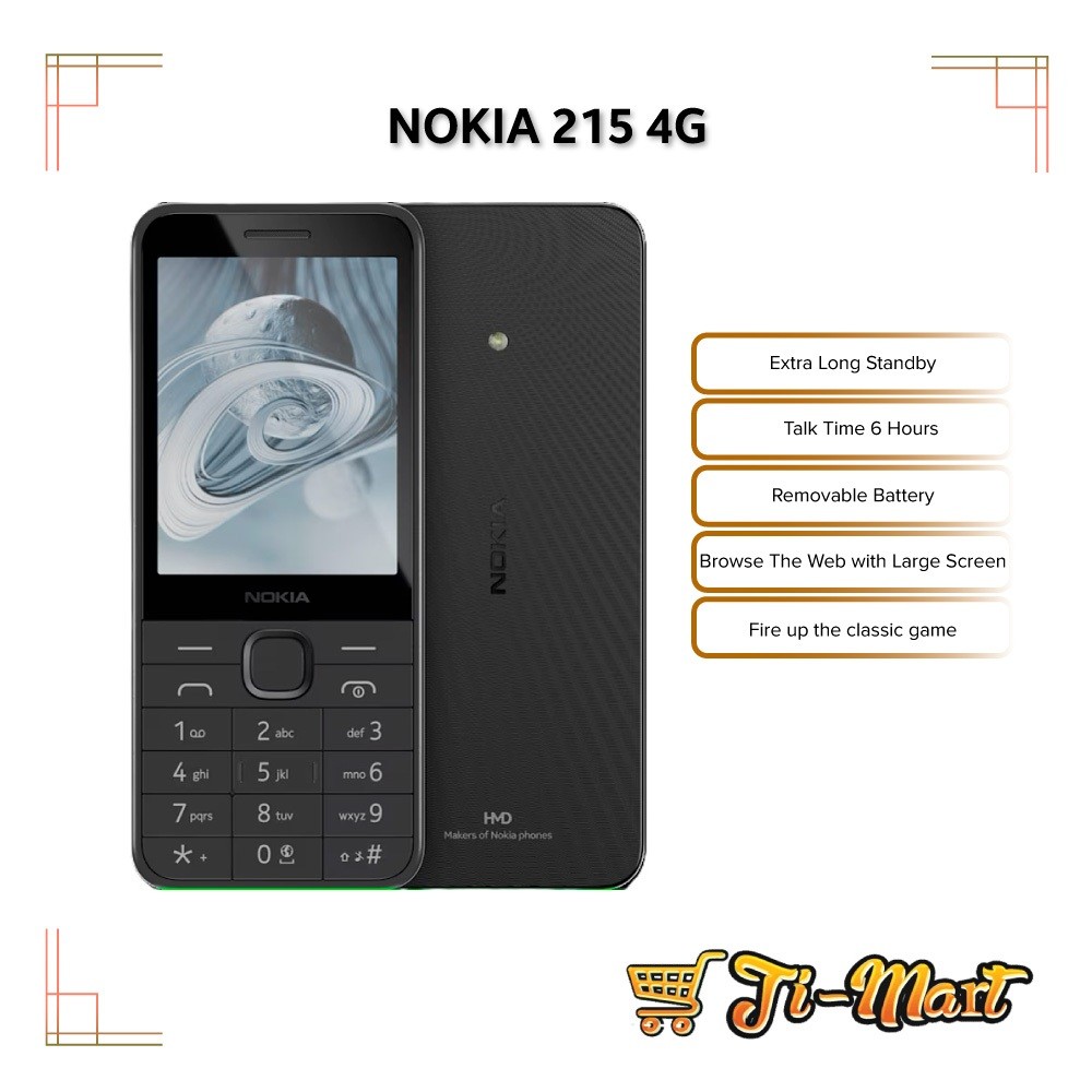 Nokia 215 4G Phone | 2.8