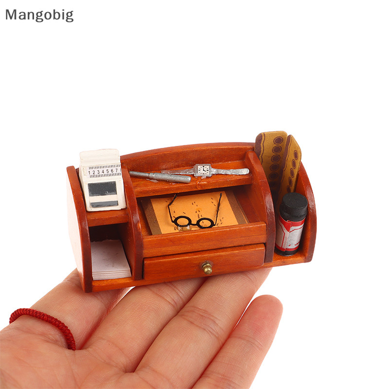 Mangobig 1:12 Dollhouse Miniature Bookcase Showcase Mini Display Rack ...