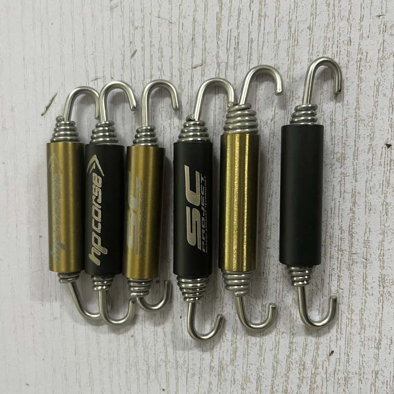 Universal Springs with Cover Motorcycle Exhaust Pipe Mounting Springs ...