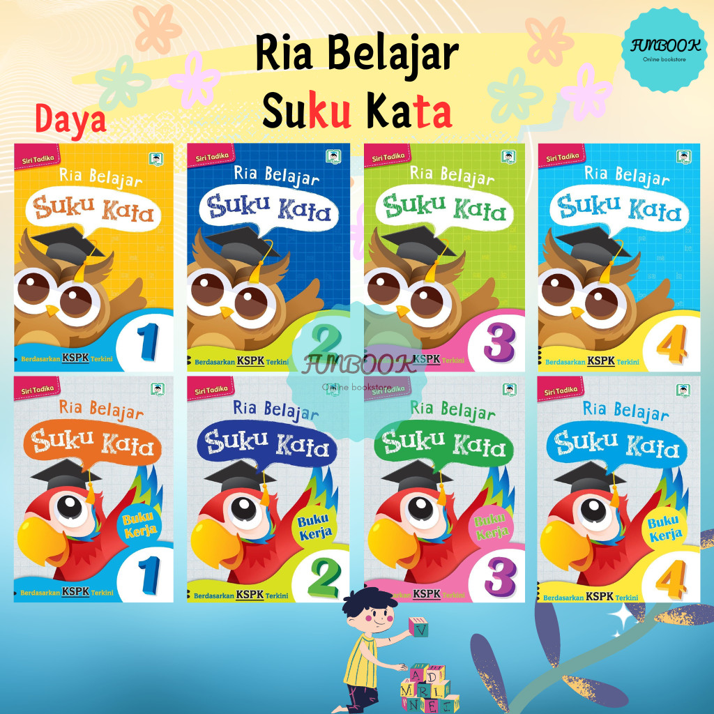 [FUNBOOK] Ria Belajar Membaca Suku Kata Prasekolah Buku Membaca Reading ...