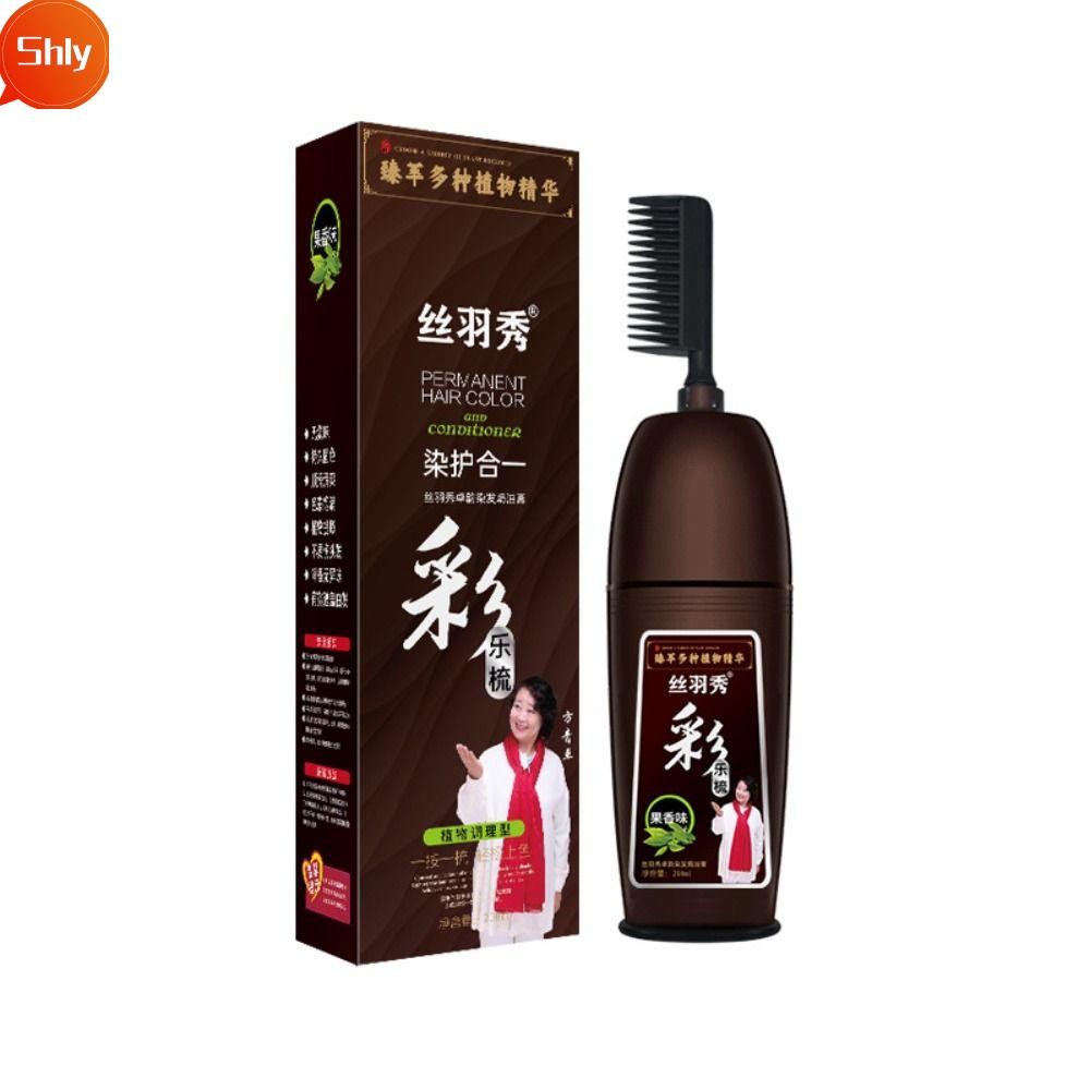 SHLY 200ml Plant Hair Dye, Multiple Colors No Irritating Smell Bubble