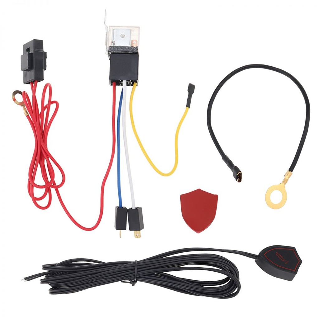 Universal 12V 40 AMP Air Horn Relay Wiring Harness Kit Double Loop Horn ...