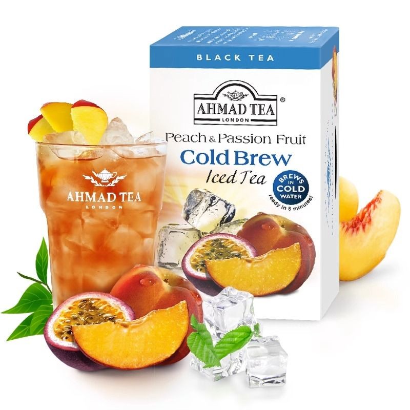 Passion Fruit Tea Bag AHMAD Arman Peach Cold Brew Black Tea Bag British ...