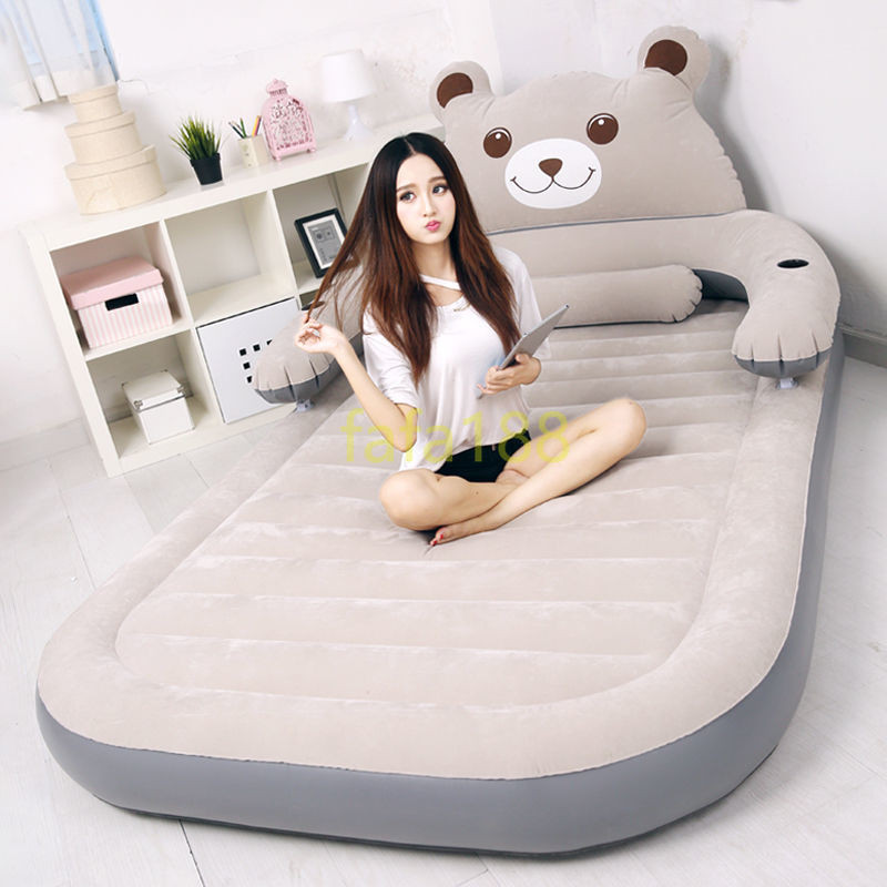 NEW Cartoon Inflatable Mattress Tatami Lazy Sofa Bed Foldable Leisure ...