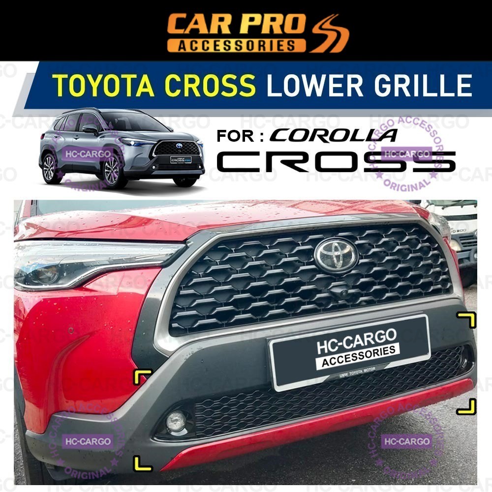 Toyota Corolla Cross Front Lower Grille With Painted Gloss Black ...