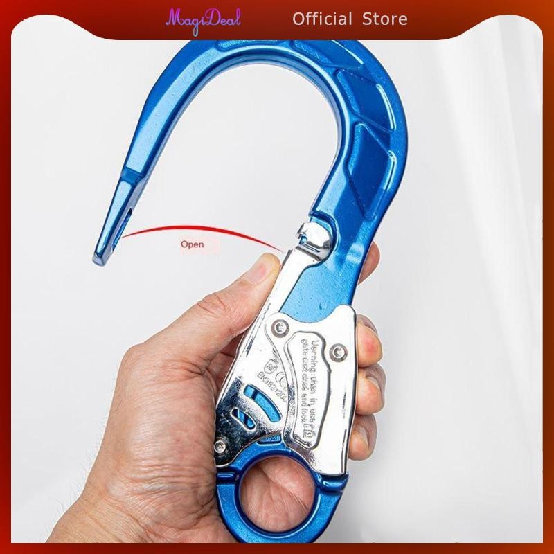 MagiDeal 23KN Rock Tree Climbing Scaffold Spring Lock Snap Clip Fall ...