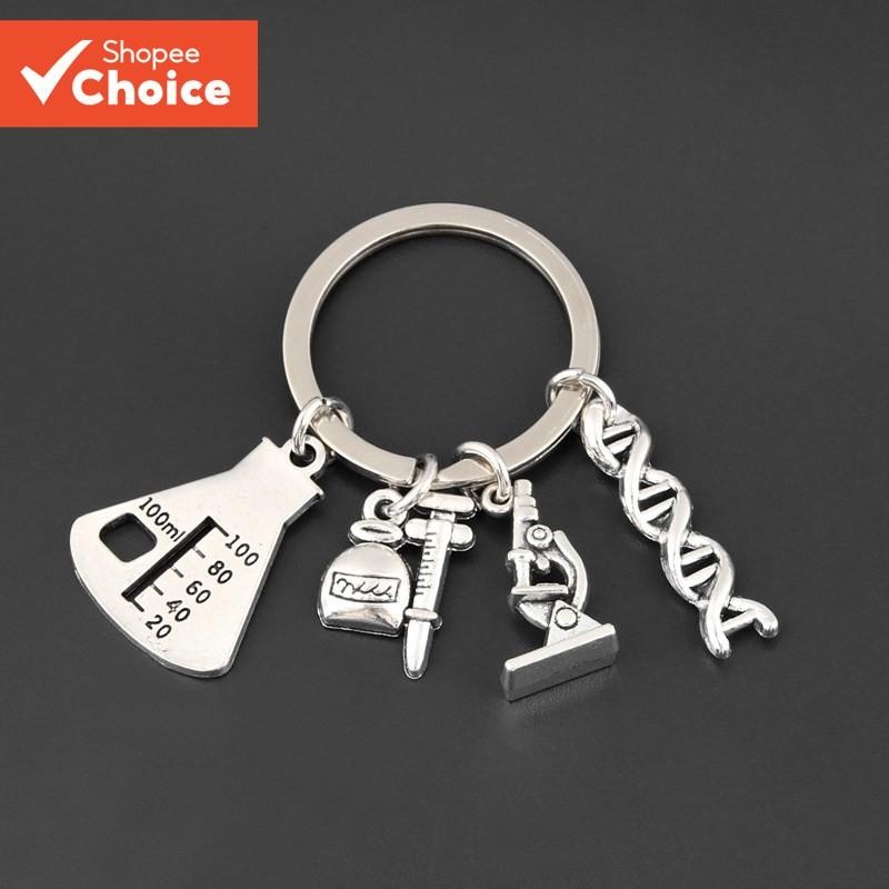 1Pc Chemical Molecular DNA Microscope Keychain Microscope Experiment ...