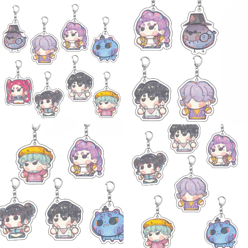 Lovely K-Pop Huntrix Keychain Kpop Demon Hunters acrylic Bag Hangings ...