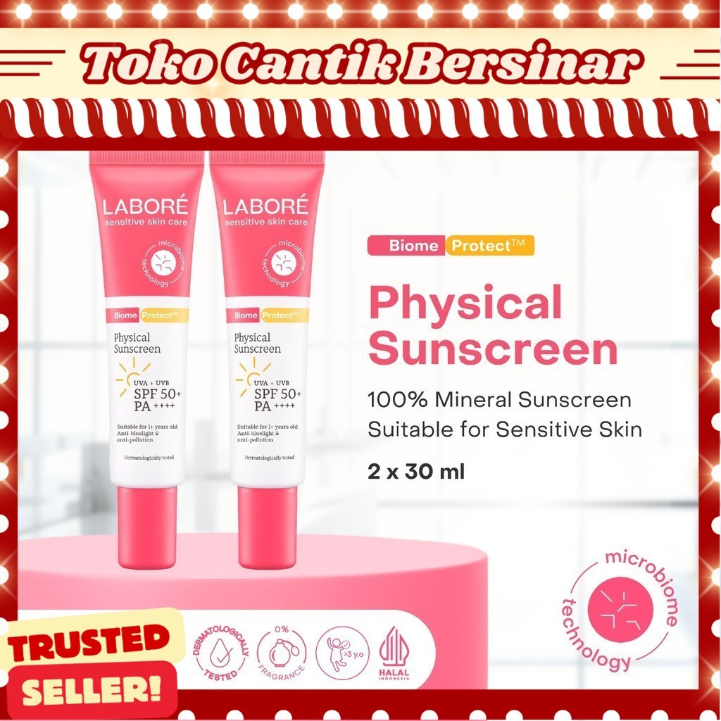 Labore Physical Sunscreen SPF 50 PA ++++ Twinpack (2 x 30 ml) - Non ...