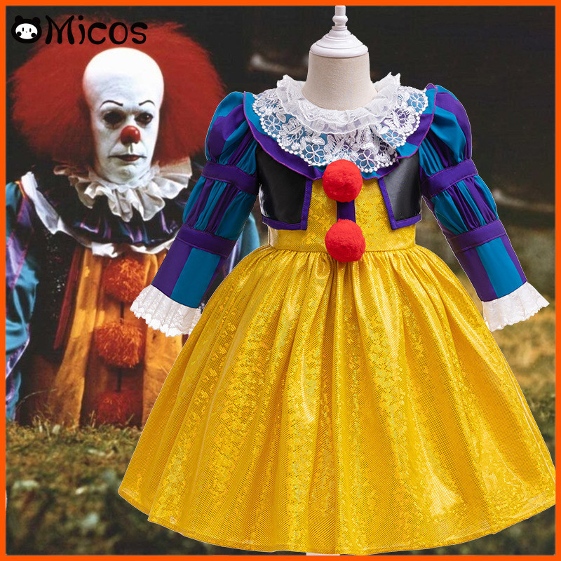 New Halloween Adult Men Pennywise Clown Cosplay Costume Carnival Party ...