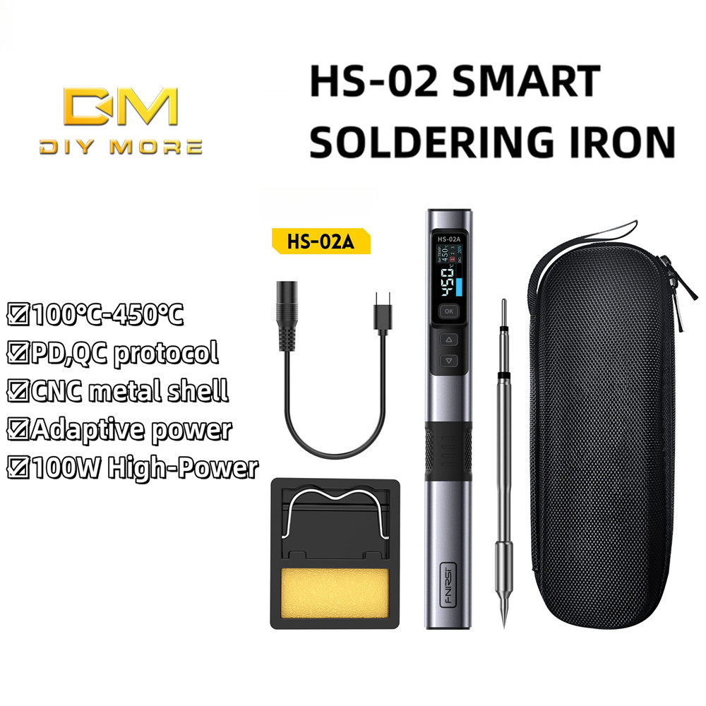 Igente HS-02 Portable Soldering Station – 100W, PID Temperature Control, Fast Heating For DIY & Repairs