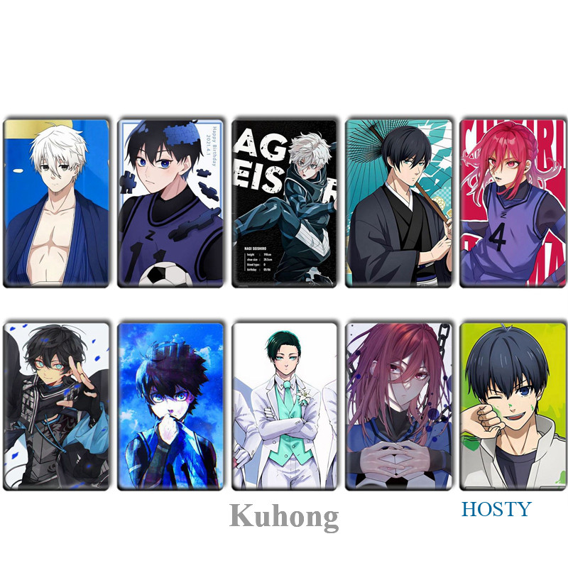 KUHONG 10pcs Blue Lock Anime Crystal Card Sticker | Shopee Malaysia