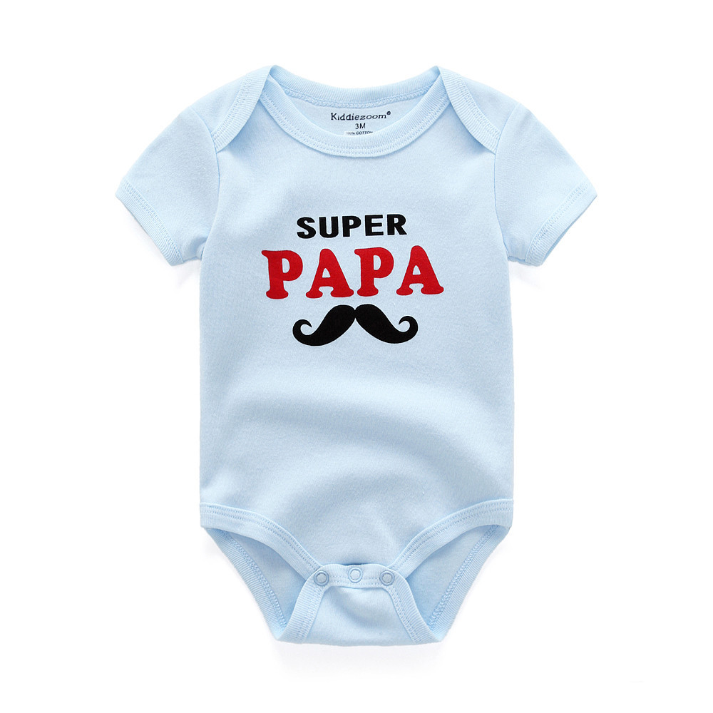 I Love Papa Printed Style  Romper For Boys And Girls. main image 1