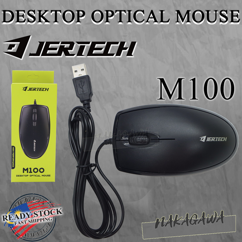JERTECH M100 DESKTOP BASIC USB OPTICAL MOUSE WITH 1200DPI | Shopee Malaysia