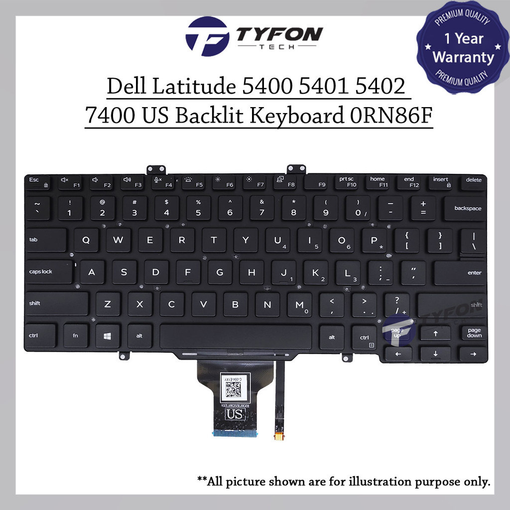 new net - Tastiera Compatibile con Notebook dell Vostro 15 3510, 3515, 5515, 5510, 16 7620, 7510, Latitude 3520 [Senza Frame - Colore Tasti Grigio