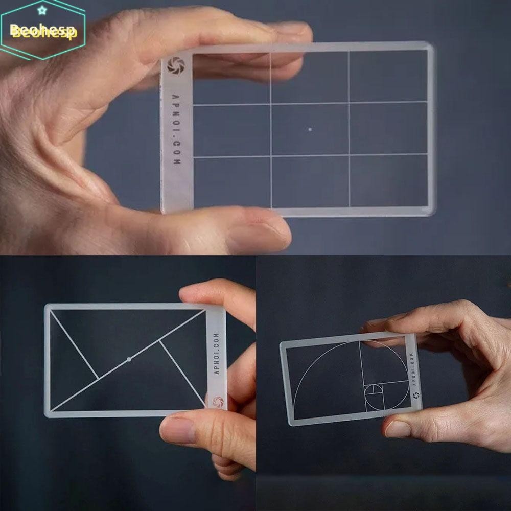 BEOHESP Viewfinder Ruler, Portable Transparent Golden Ratio Ruler ...