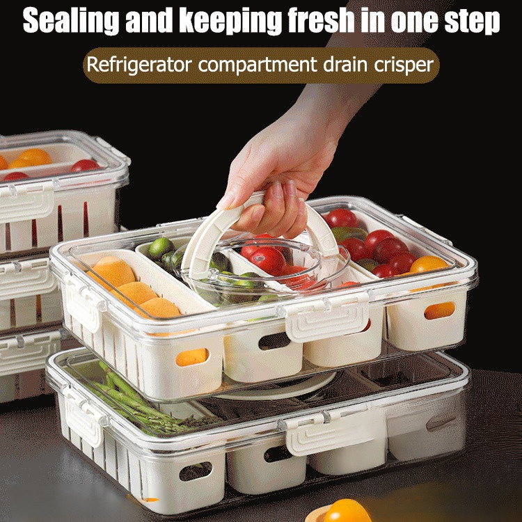 100% Authentic [Sealing Separation Storage Crisper] Refrigerator ...