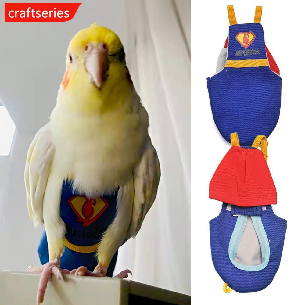 Bird Parrot Diaper Cockatiel Pigeon Nappy Flight Suit Clothes Apparels