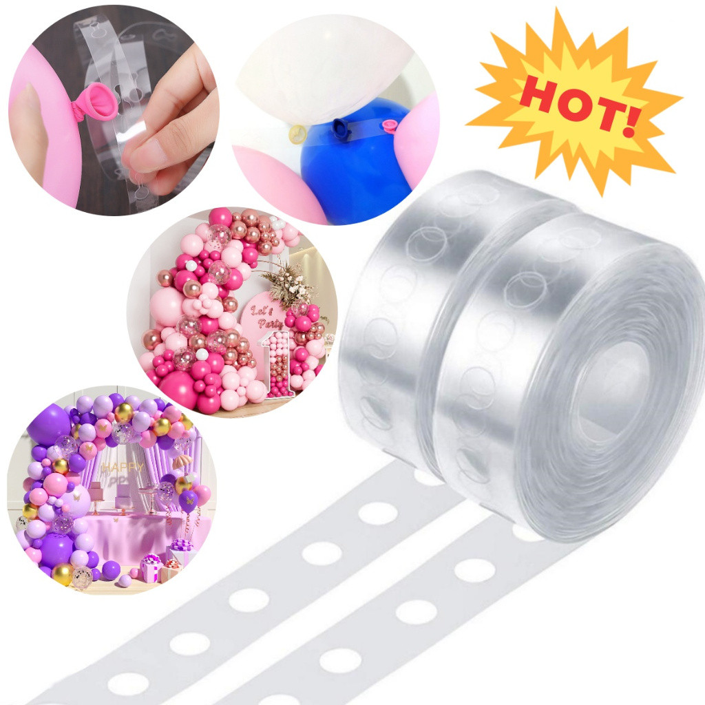 JOY Balloon Connect Chain 2 Holes 5m Strip Irregular Long For Wedding ...