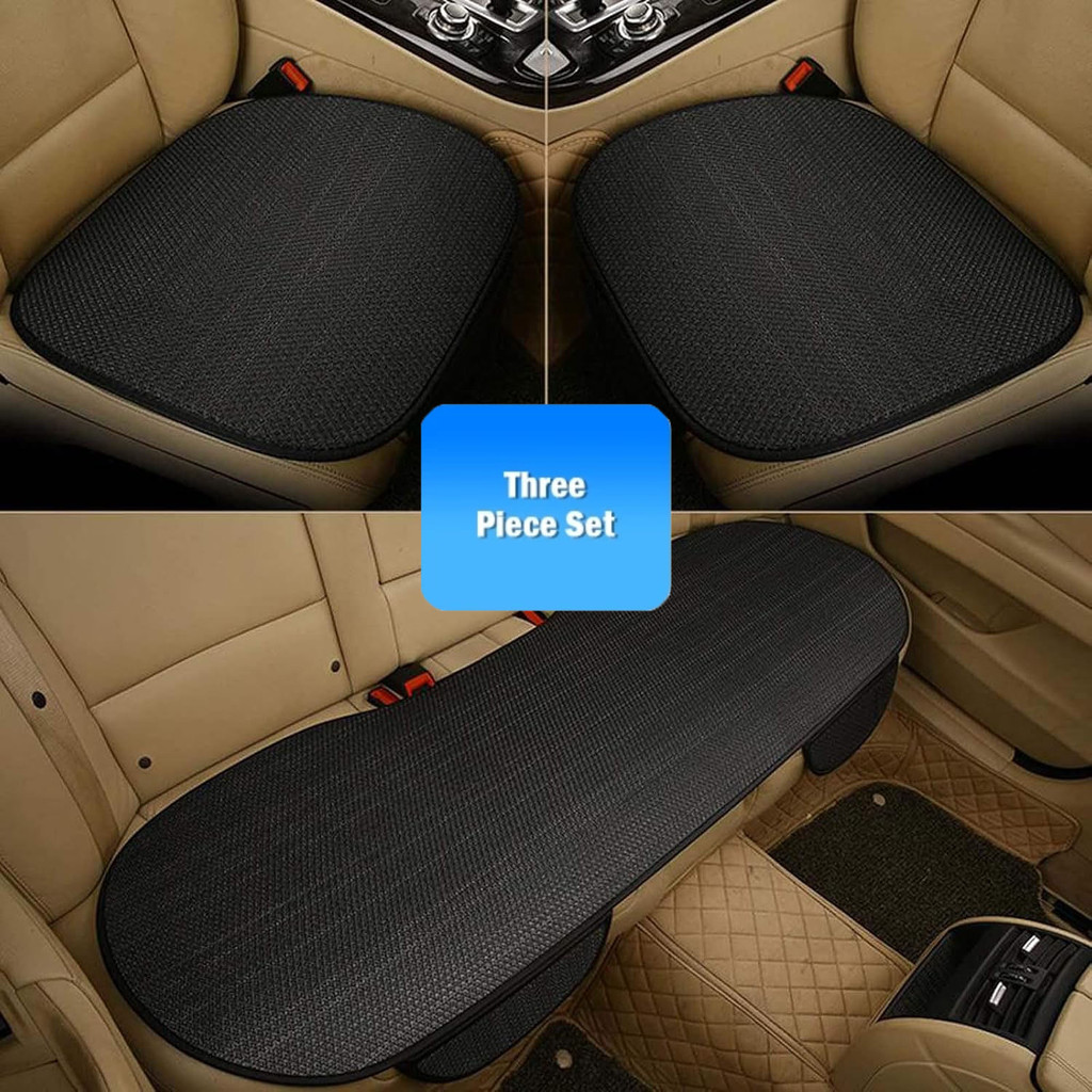 Car Universal Linen Seat Cushion Kusyen Kereta Front and Rear Seat ...
