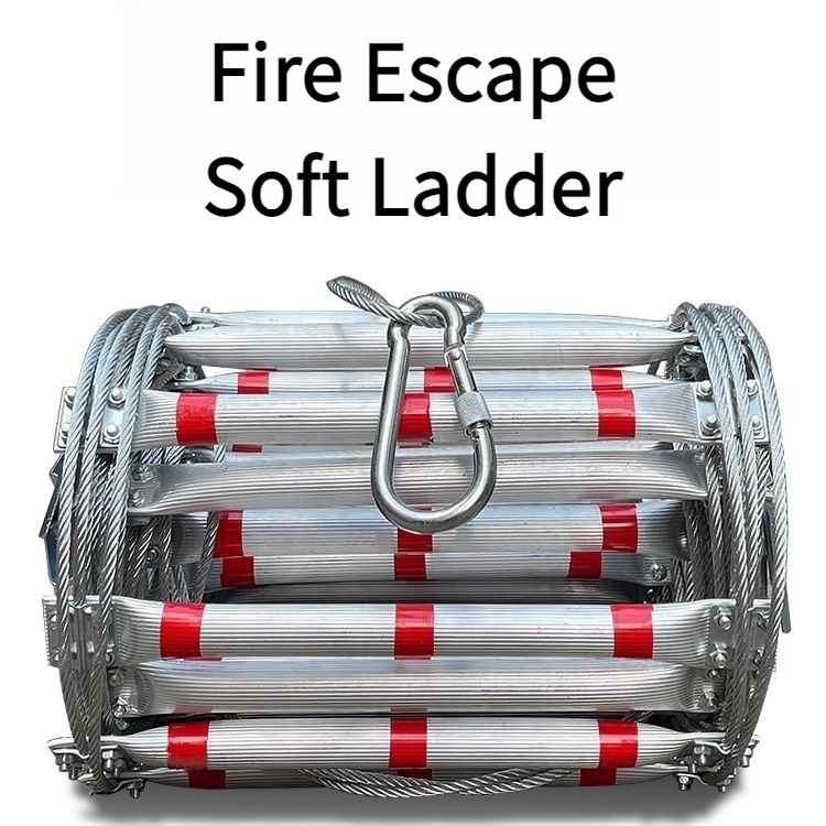 Fire Escape Soft Ladder Aluminum Alloy Fireproof Rope Ladder Outdoor ...