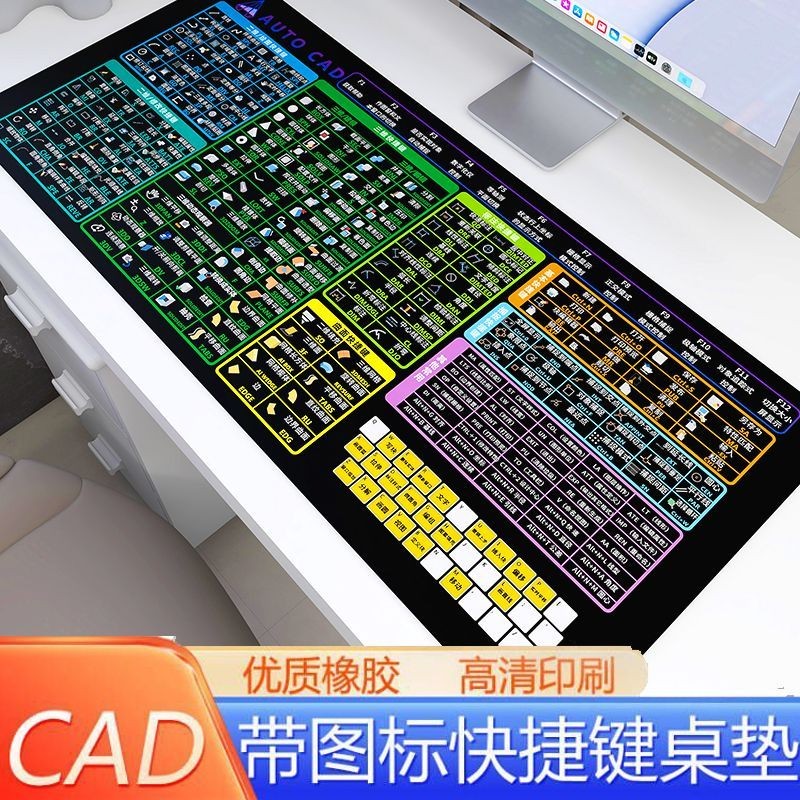 Cad Mouse Pad Shortcut Keys Atmospheric Drawing Command Edition 2D 3D ...