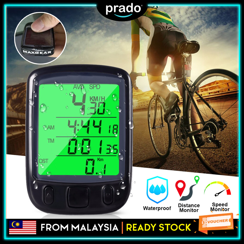 PRADO MAXGEAR Multifunction Stop Watch Wired Waterproof Bicycle ...