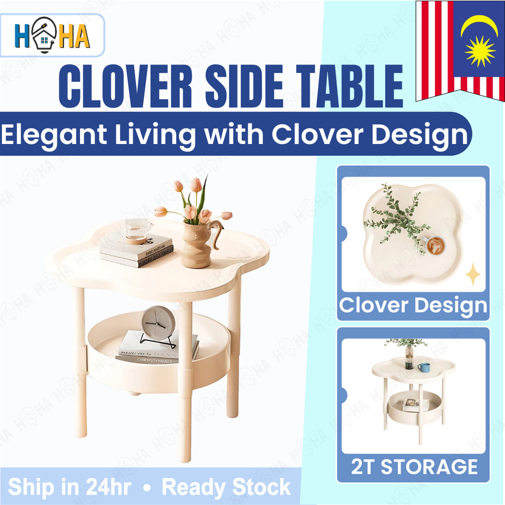 Clover Coffee/ Sofa Side Table Living Room Tea Table Bedside Table ...